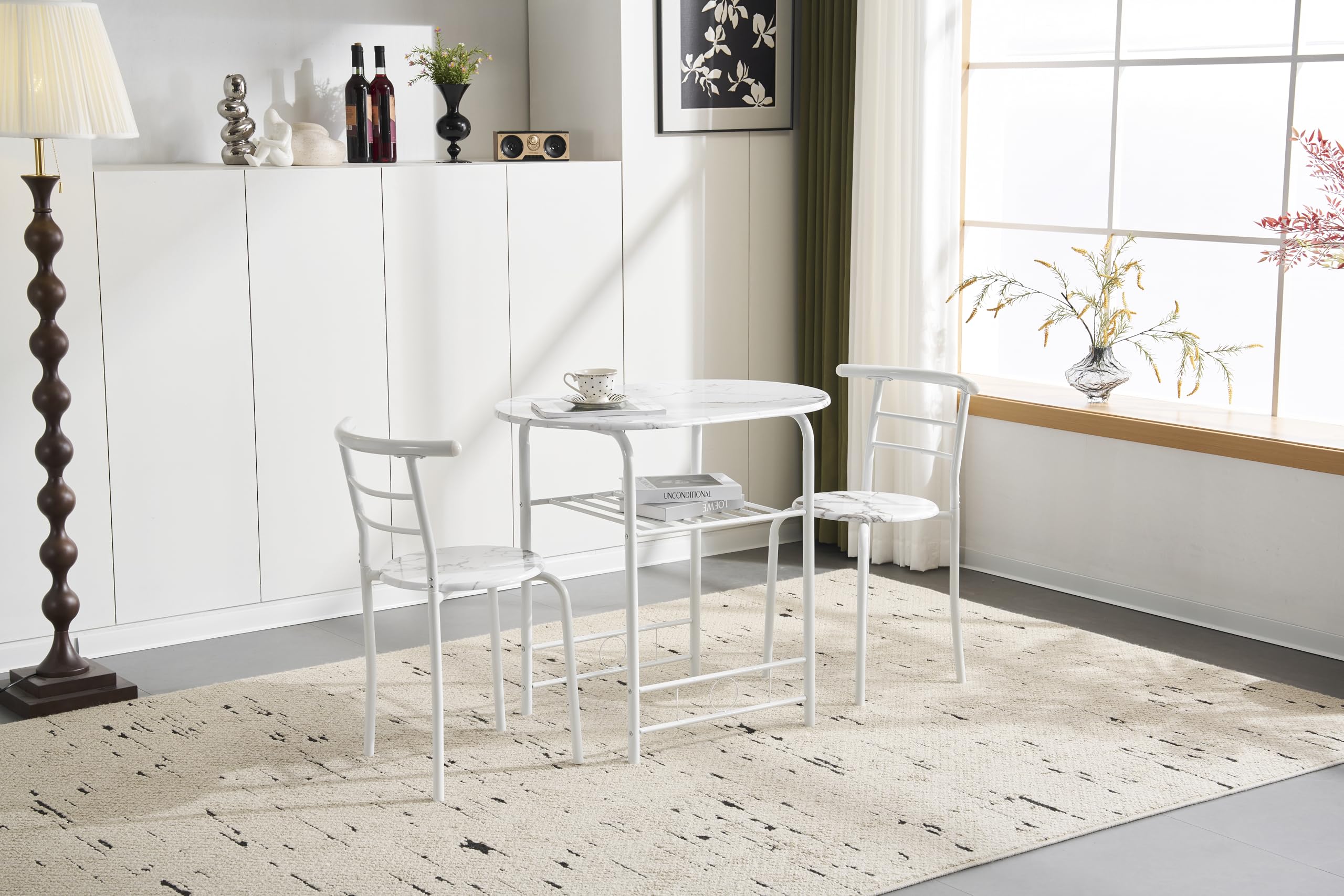 Amazon｜円形 ダイニング 3点セット ダイニングテーブル ダイニング